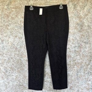 White House Black Market Black Cropped Pants